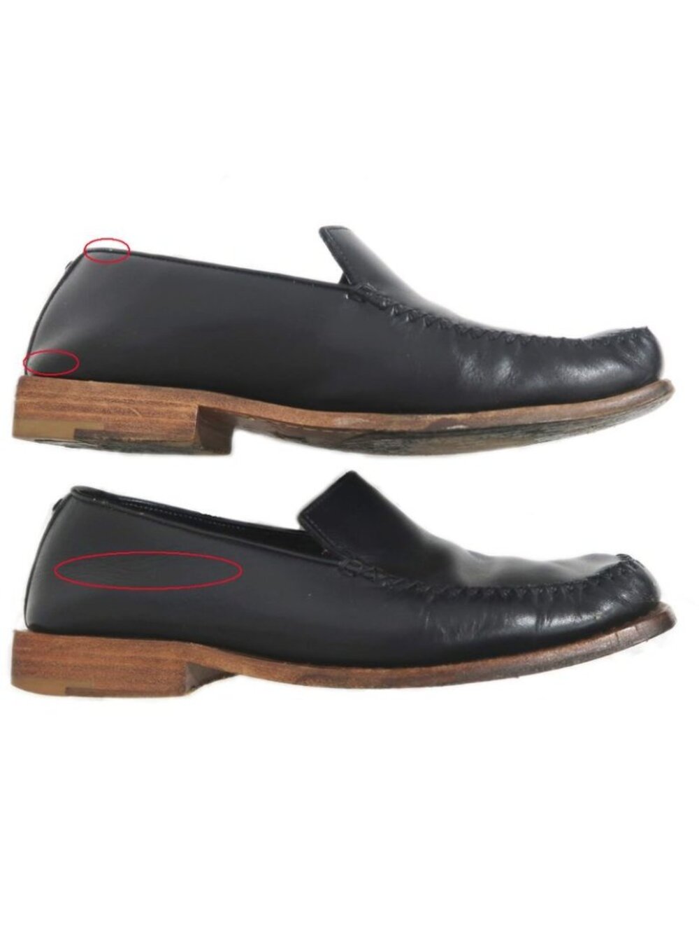 Louis Vuitton Loafers Size 6 Black Leather Shoes Apparel - Picture 4 of 10